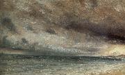 John Constable Stormy Sea,Brighton 20 july 1828 oil on canvas